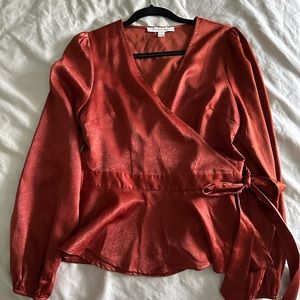 the good jane Wrap Blouse L